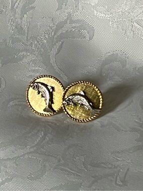 ✨ Vintage 1950s Harvey Avedon Trout Fish Cufflinks ✨